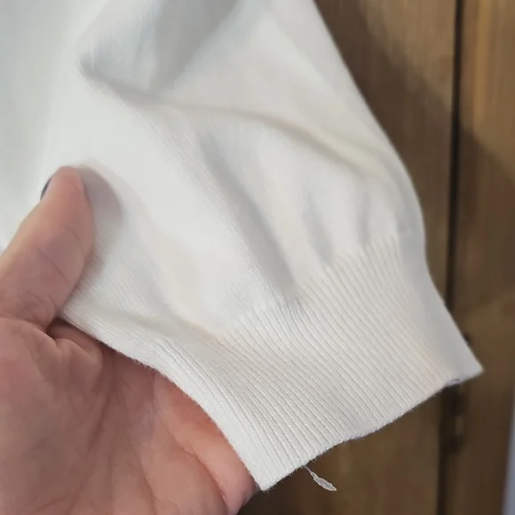 Bob Mackie Cream and Gold Embellished Cardigan - Picture 9 of 10